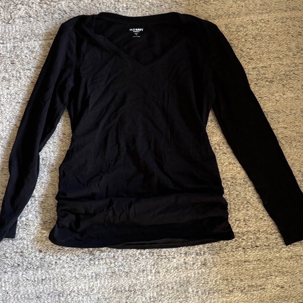 Cotton Maternity fitted v-neck